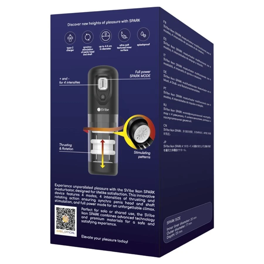 SNAIL VIBE - IKON SPARK THRUSTING  ROTATION MASTURBATOR